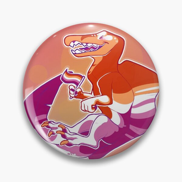 Item preview, Lesbian Pride Spinosaurus  designed and sold by MagpieMunchie.
