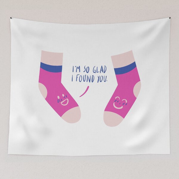 Item preview, I'm So Glad I Found You - Witty Valentines Love Puns designed and sold by ItsNikkiArts.