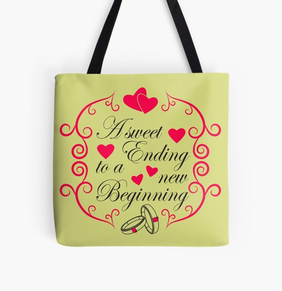 Wedding Quotes Tote Bags