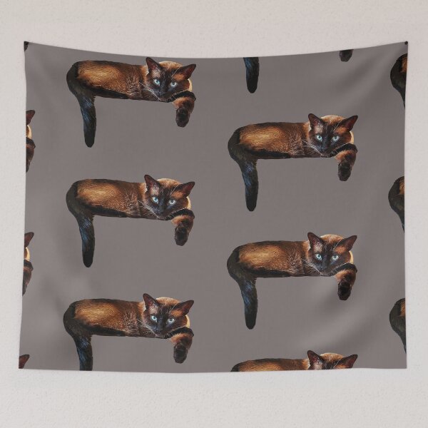 Item preview, Siamese Cat Kitten Laying Down  designed and sold by ElegantCat.