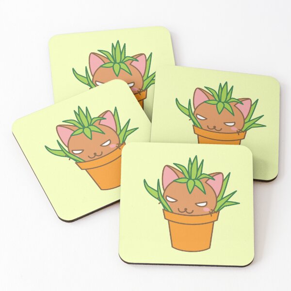 Item preview, KAWAII ALOE VERA CAT designed and sold by RichPaulo.