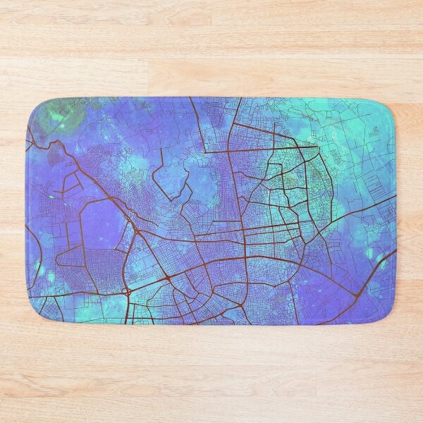 Item preview, Antalya Street Map Art Watercolor Blue Lagoon designed and sold by IvonDesign.