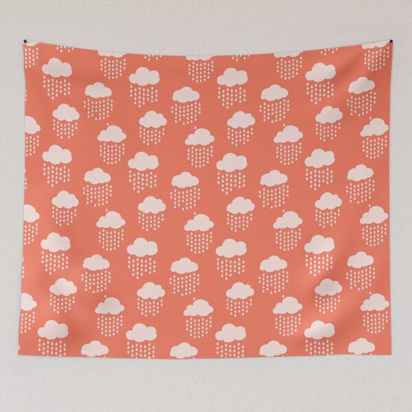 Artikelvorschau, Cute Raining Cloud Pattern entworfen und verkauft von digitalvintage.