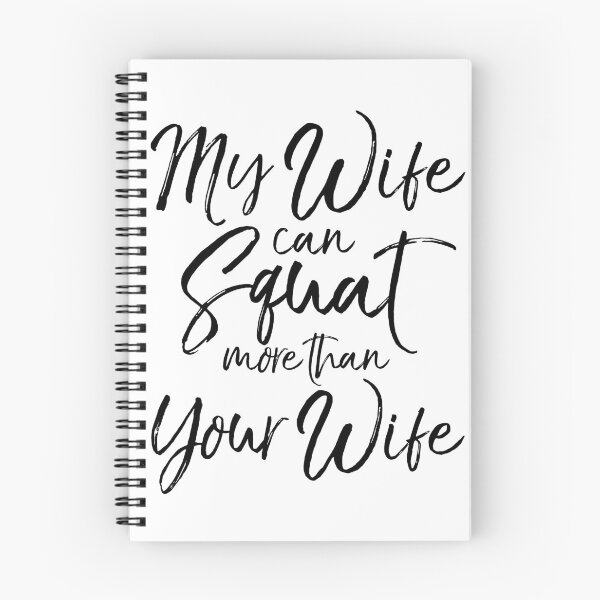 Artikelvorschau, My Wife Can Squate More than Your Wife Funny Workout Quote entworfen und verkauft von TNDesignStudio.