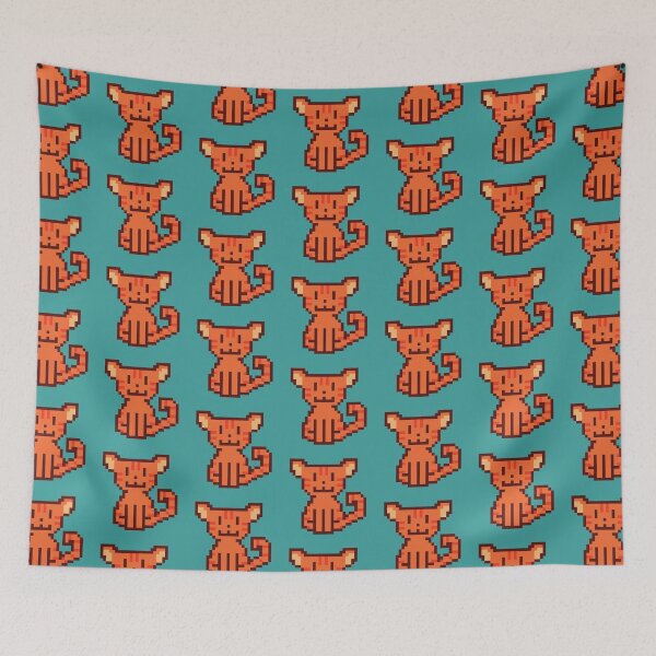 Item preview, Orange Pixel Tabby Cat designed and sold by SubtleSplit.