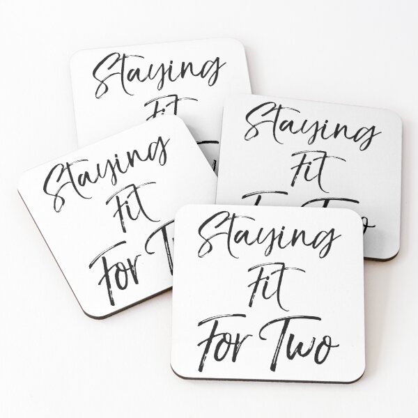Item preview, Pregnancy Quote Staying Fit for Two Funny Workout Quote designed and sold by TNDesignStudio.