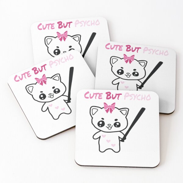 Item preview, Cute But Psycho Cute Cat With Baseball Bat designed and sold by MarcoColeman4.