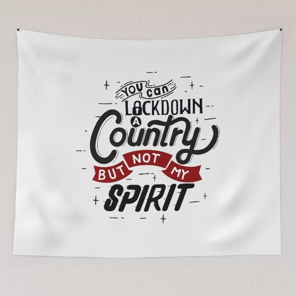 Item preview, You can lockdown a country but not my spirit designed and sold by adibhyper.