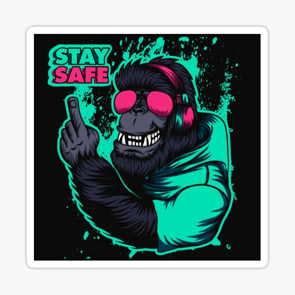 with big teeth Sticker