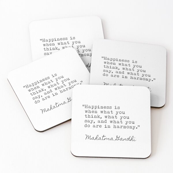 Item preview, Mahatma Gandhi about happiness designed and sold by Ariana Mila -  Awesome quotes.