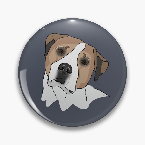 Item preview, Beautiful bull breed dog hand drawn illustration - Waffles  designed and sold by lozchai.