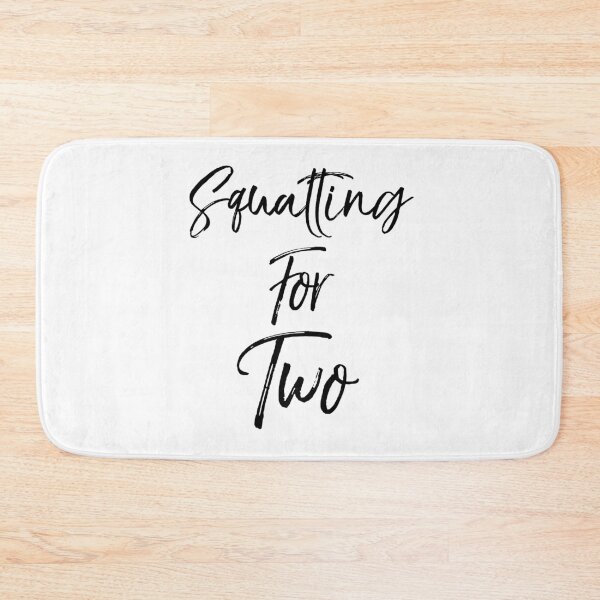 Item preview, Squatting for Two Pregnancy Funny Workout Quote designed and sold by TNDesignStudio.