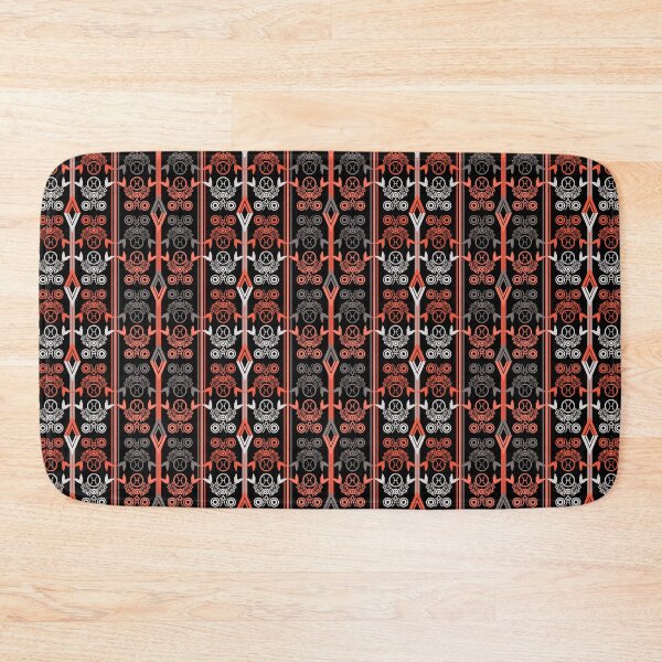Item preview, Coral black ornament decor abstract arabic moroccan designed and sold by fuzzyfox.