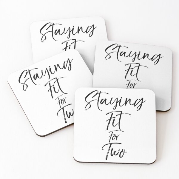 Item preview, Staying Fit for Two Pregnancy Funny Workout Quote designed and sold by TNDesignStudio.