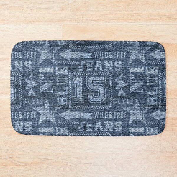 Item preview, Blue Jeans Denim Design With Typo designed and sold by sosweet.