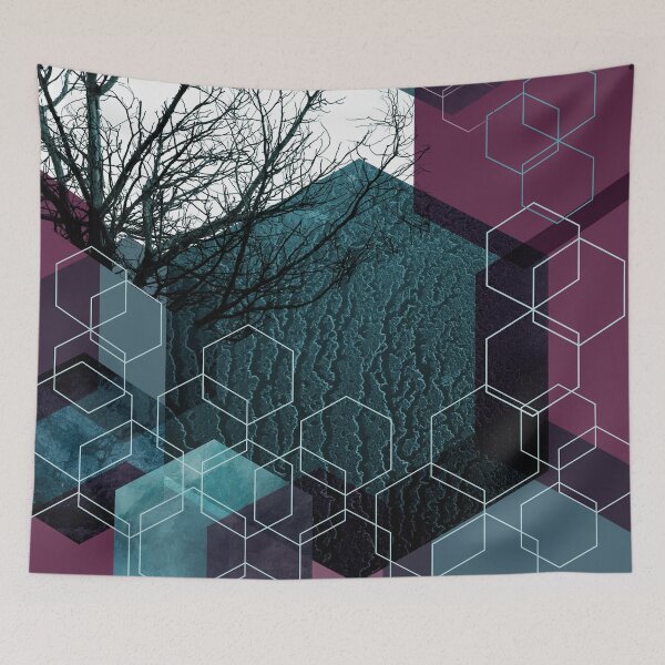 Item preview, Abstract Hexagons designed and sold by UrbanEpiphany.