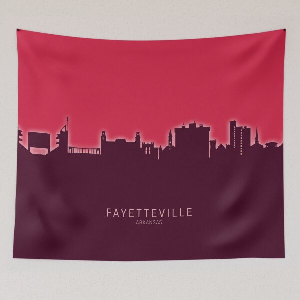Artikelvorschau, Fayetteville Arkansas Skyline entworfen und verkauft von ArtPrints.