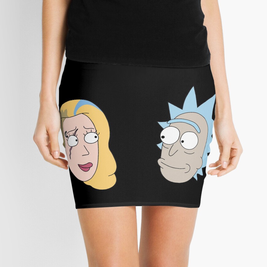 Rick Sanchez and Beth Smith from Rick and Morty ™ Mini Skirt