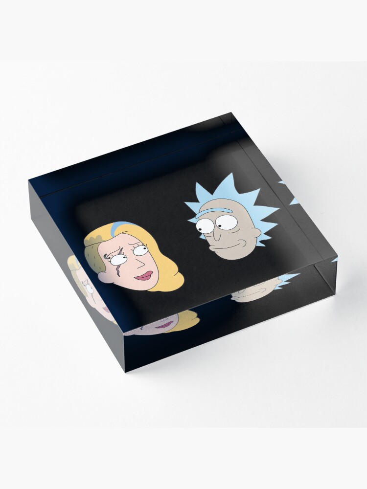 Alternate view of Rick Sanchez and Beth Smith from Rick and Morty ™ Acrylic Block