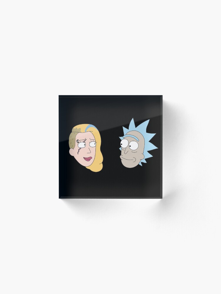 Alternate view of Rick Sanchez and Beth Smith from Rick and Morty ™ Acrylic Block