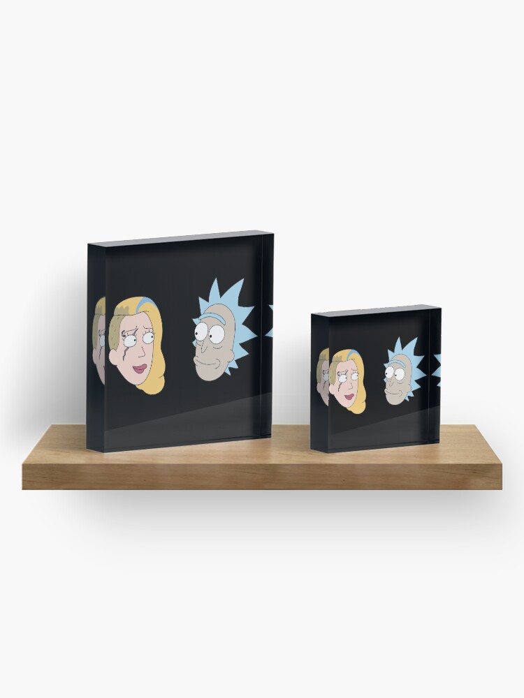 Alternate view of Rick Sanchez and Beth Smith from Rick and Morty ™ Acrylic Block