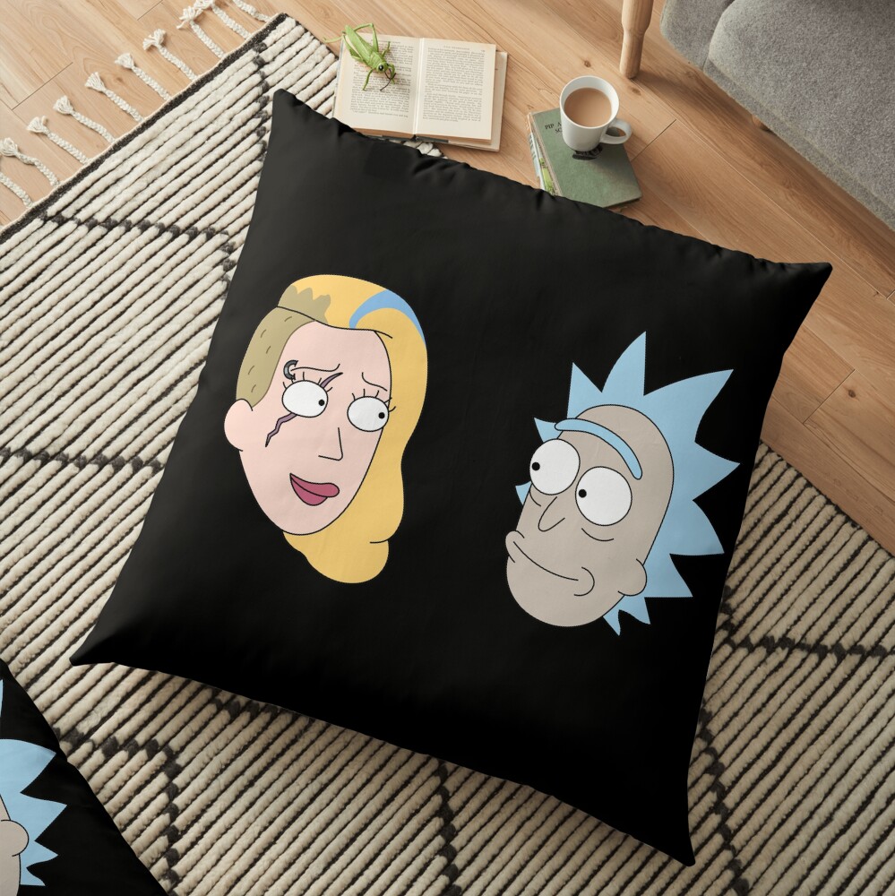 Rick Sanchez and Beth Smith from Rick and Morty ™ Floor Pillow