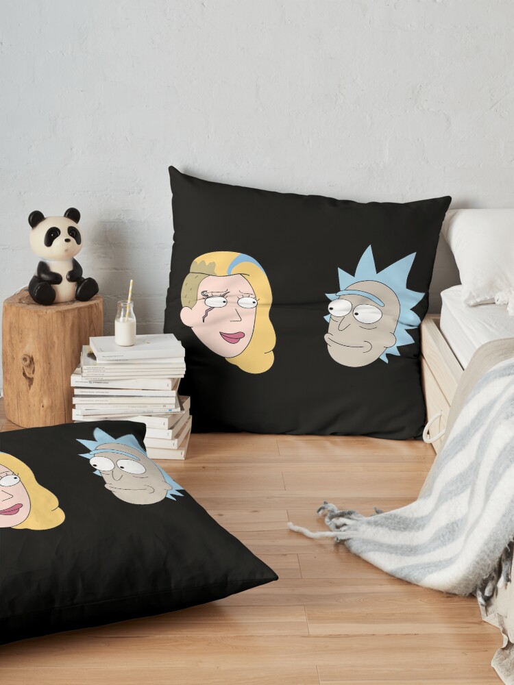 Alternate view of Rick Sanchez and Beth Smith from Rick and Morty ™ Floor Pillow