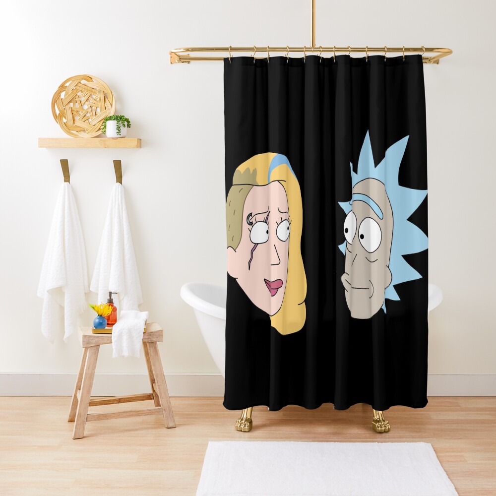 Rick Sanchez and Beth Smith from Rick and Morty ™ Shower Curtain