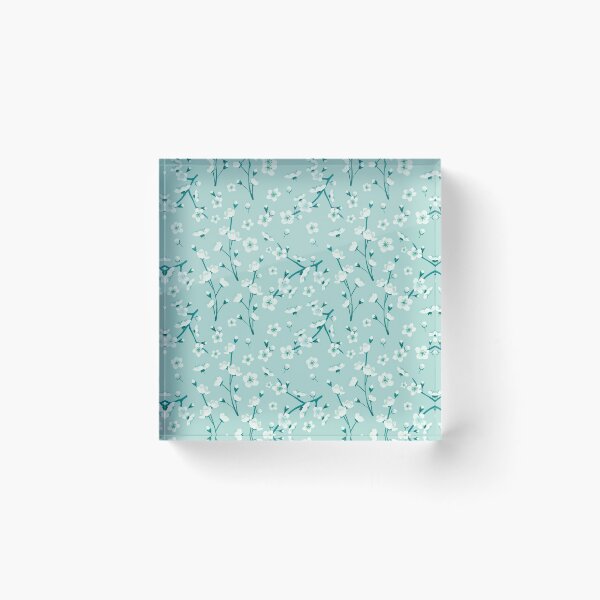 Item preview, Teal cherry blossom in garden designed and sold by Katbydesign.
