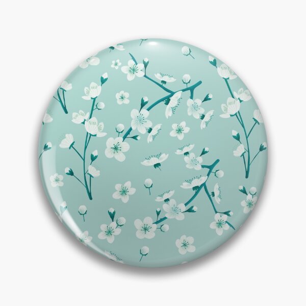 Item preview, Teal cherry blossom in garden designed and sold by Katbydesign.