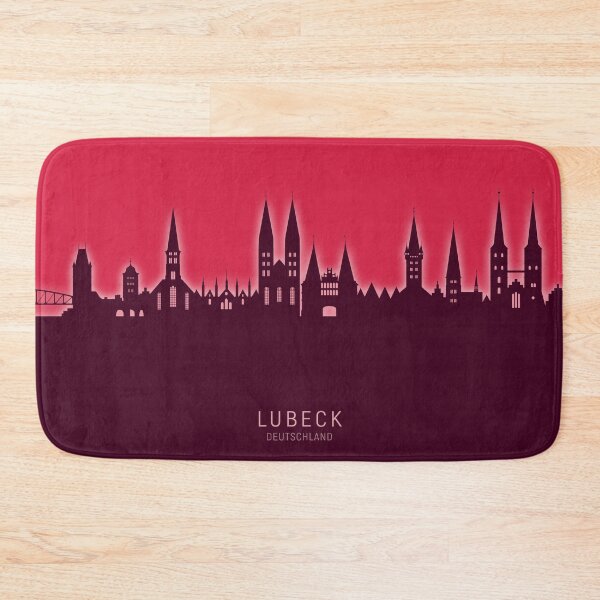 Item preview, Lubeck Germany Skyline designed and sold by ArtPrints.