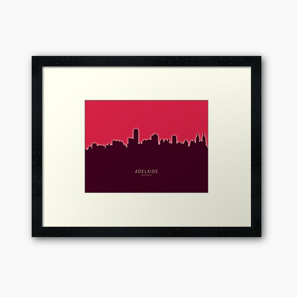 Item preview, Adelaide Australia Skyline designed and sold by ArtPrints.