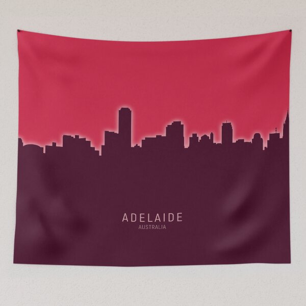 Item preview, Adelaide Australia Skyline designed and sold by ArtPrints.