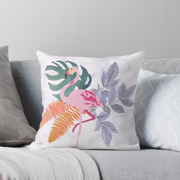 Item preview, Flamingo on marble background designed and sold by Felix Felicis.