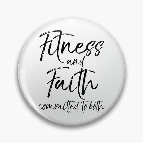 Item preview, Fitness and Faith Committed to Both Workout Quote designed and sold by TNDesignStudio.