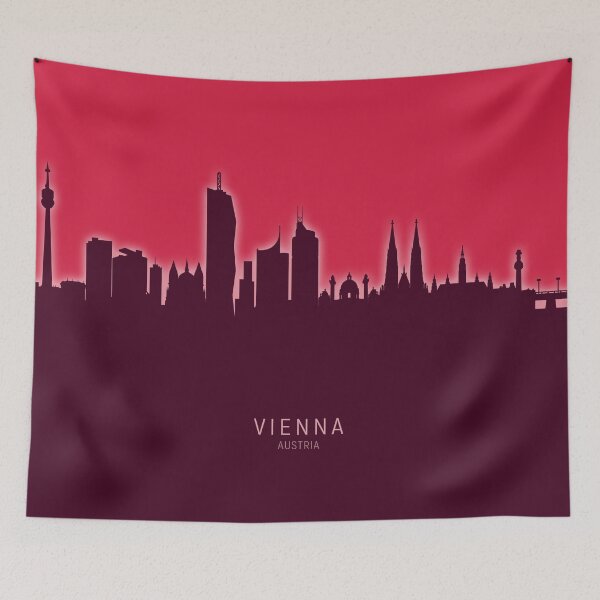 Item preview, Vienna Austria Skyline designed and sold by ArtPrints.
