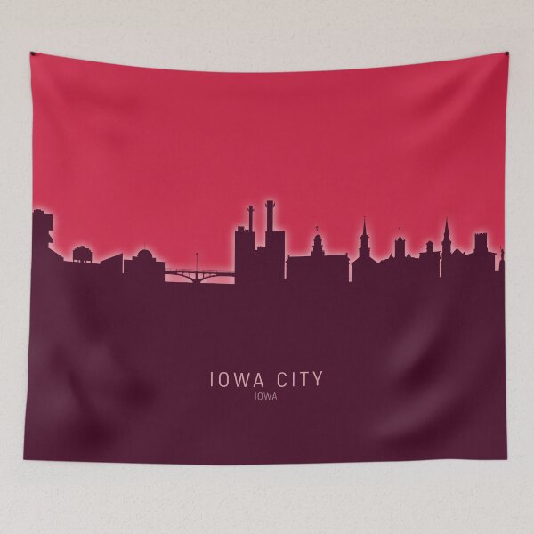 Artikelvorschau, Iowa City Iowa Skyline entworfen und verkauft von ArtPrints.