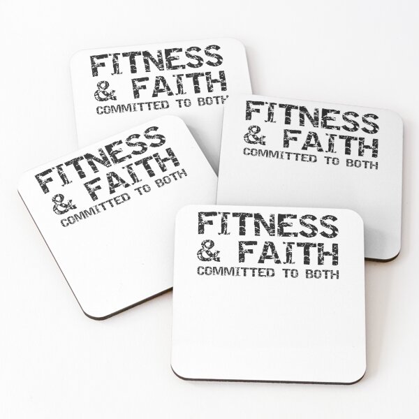 Item preview, Funny Christian Fitness & Faith Committed to Both Workout Quote designed and sold by TNDesignStudio.