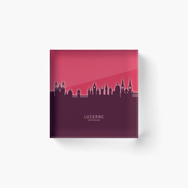 Item preview, Lucerne Switzerland Luzern Skyline designed and sold by ArtPrints.