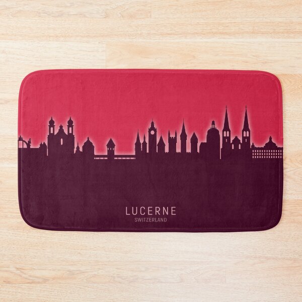 Item preview, Lucerne Switzerland Luzern Skyline designed and sold by ArtPrints.