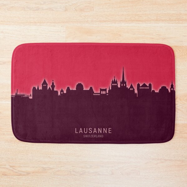 Item preview, Lausanne Switzerland Skyline designed and sold by ArtPrints.