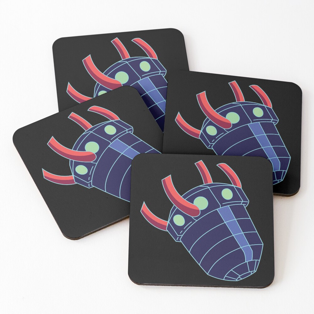 Rick Sanchez's Heart Metal Shield from Rick and Morty ™ Coasters (Set of 4)