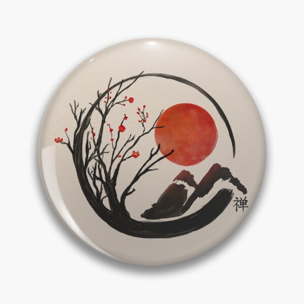 Item preview, Zen Enso Circle and Sakura Tree  designed and sold by k9printart.