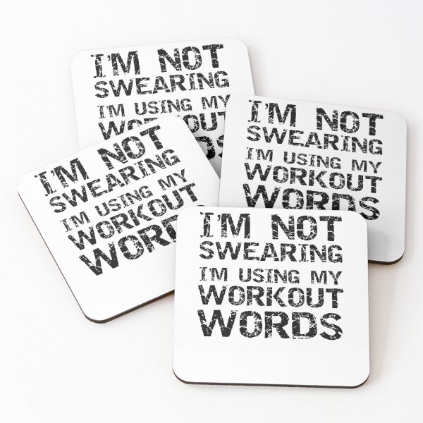 Item preview, Funny I'm Not Swearing I'm Using My Workout Words Workout Quote designed and sold by TNDesignStudio.