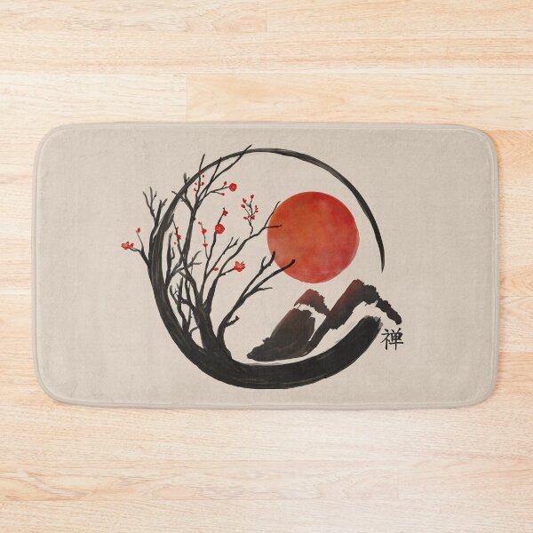 Item preview, Zen Enso Circle and Sakura Tree  designed and sold by k9printart.