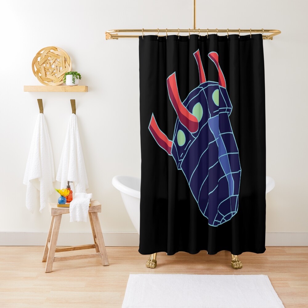 Rick Sanchez's Heart Metal Shield from Rick and Morty ™ Shower Curtain