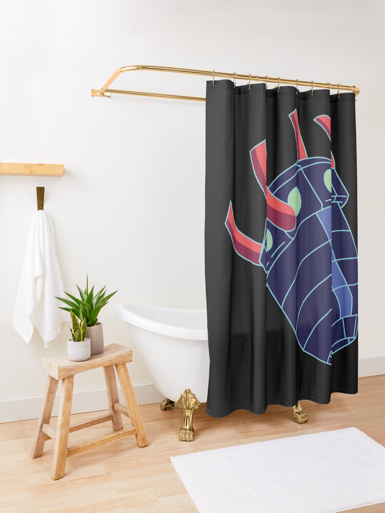 Alternate view of Rick Sanchez's Heart Metal Shield from Rick and Morty ™ Shower Curtain