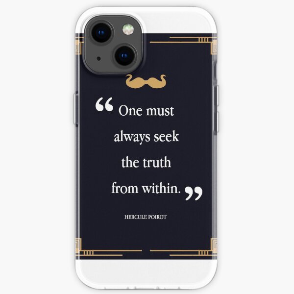 Hercule Poirot Quote 1 Coque souple iPhone