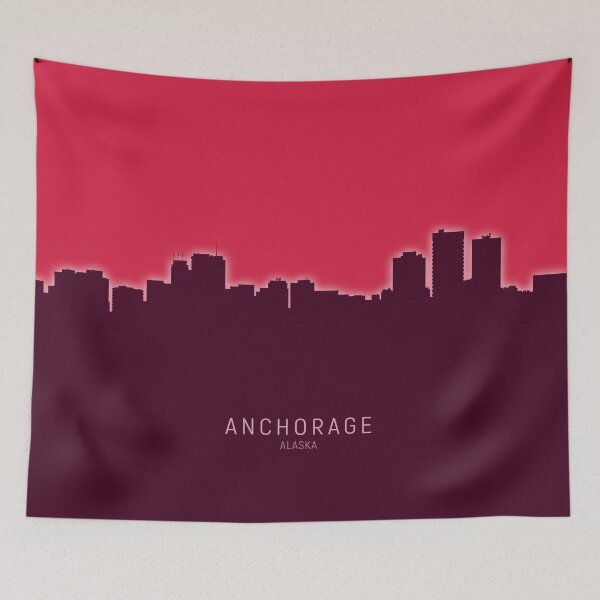 Item preview, Anchorage Alaska Skyline designed and sold by ArtPrints.