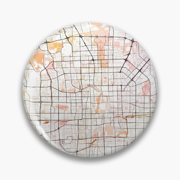 Item preview, Beijing Street Map Art Watercolor Color designed and sold by IvonDesign.